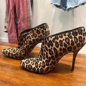 Manolo Blahnik calf hair ankle boots